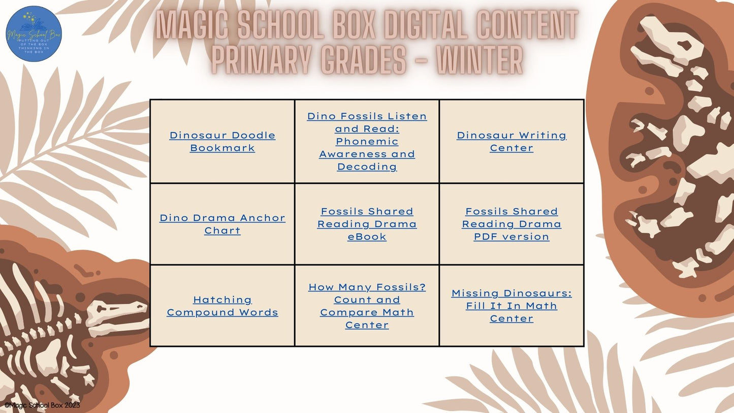 Dinosaur Magic School Box - Discounted Trial! (Primary Grades)